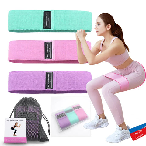 Get Your Perfect Butt Shape with Our Hip Circle Resistance Band Set - Ideal for Home Workouts!