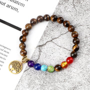 Experience the Power of 7 Chakra Life Tree Bracelets - Natural Stone Reiki Healing Energy Beads for Yoga, Meditation, and Style - Perfect Gift!