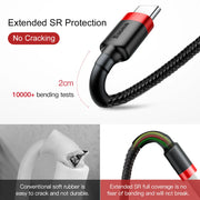 Fast Charge USB Type C Cable - Compatible with Samsung, Huawei, Xiaomi - Quick Charge 3.0 Technology