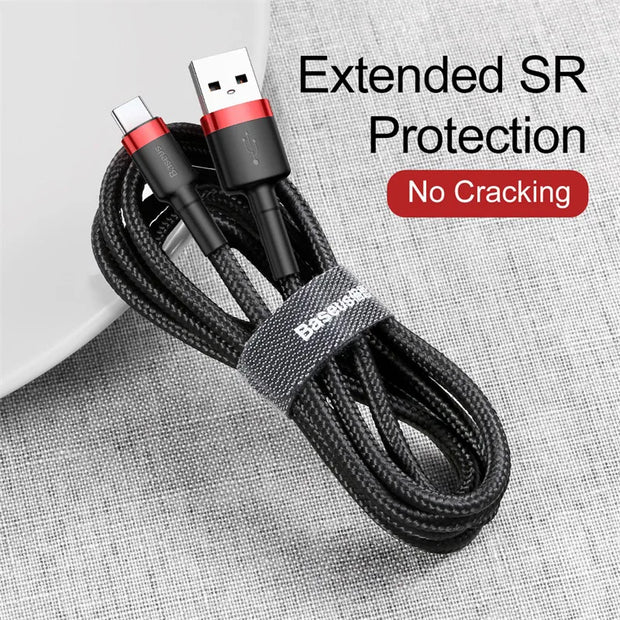 Fast Charge USB Type C Cable - Compatible with Samsung, Huawei, Xiaomi - Quick Charge 3.0 Technology