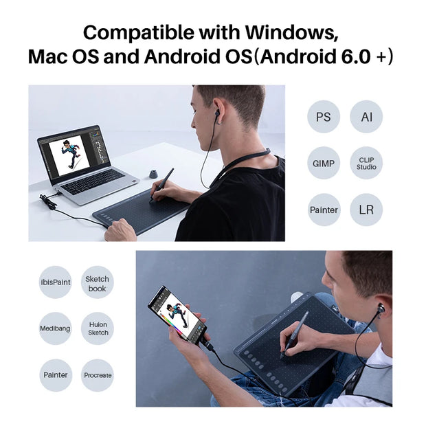 Unleash Creativity with HUION HS611 Drawing Tablet