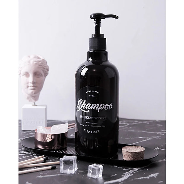 Upgrade Your Bathroom with Our Nordic PET Soap Bottle - Durable, Elegant, Refillable!