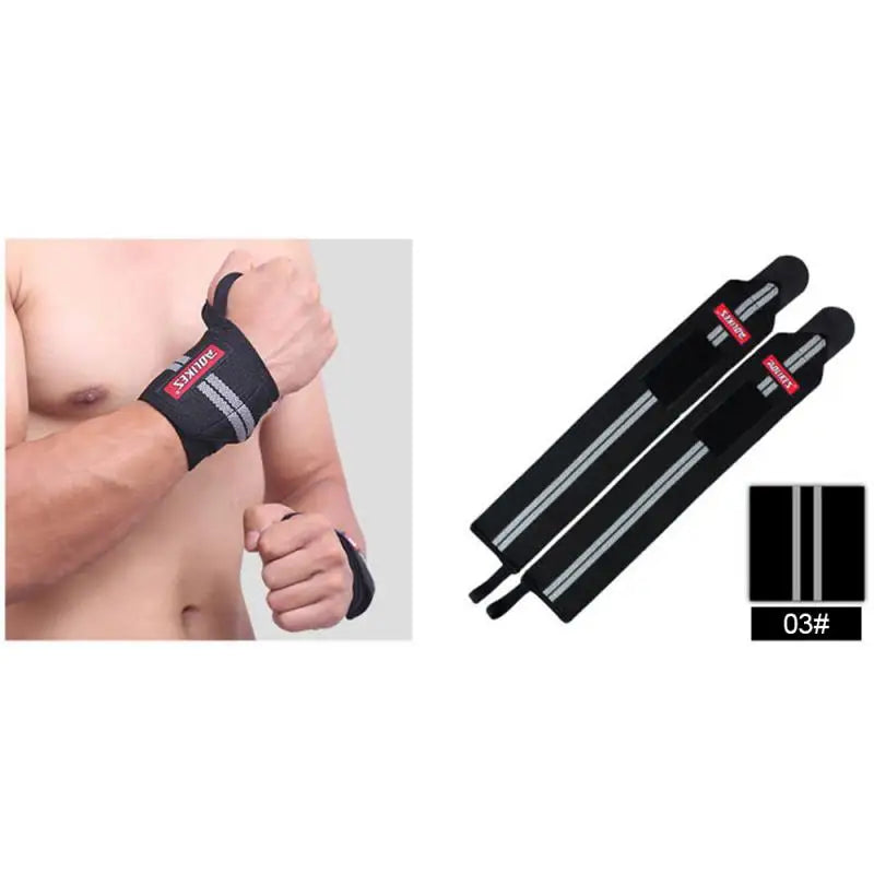 Boost Your Workouts with Adjustable Wrist Wraps - Gym Essential!