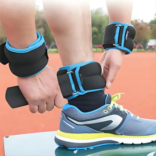 Boost Your Workout with 1kg Adjustable Ankle Weights - Perfect for Running, Yoga, and More!