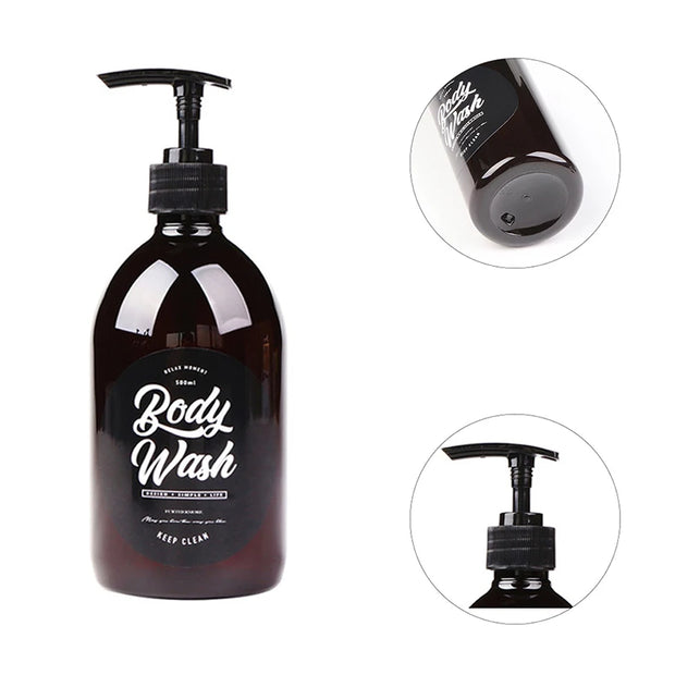 Upgrade Your Bathroom with Our Nordic PET Soap Bottle - Durable, Elegant, Refillable!