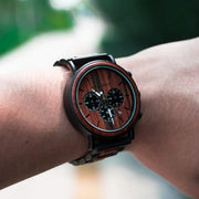 Transform Your Style with BOBO BIRD Wooden Military Watch - Personalized Gift for Men - Luxury Chronograph