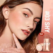 Get Ready in a Flash with O.TWO.O's 3-in-1 Lipstick Blush Stick - 6 Shades for All Skin Types