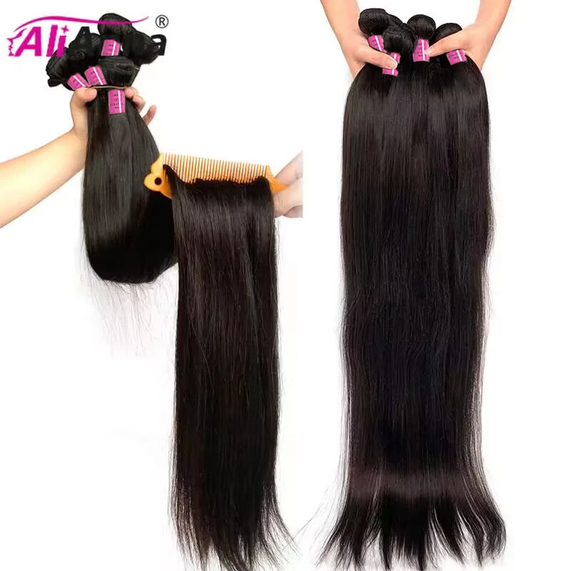 Get Luxurious Locks: 10A Brazilian Hair Bundles - 30 Inch Extensions