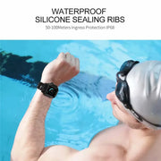 Upgrade Your Apple Watch with our Waterproof Silicone Band Case - Shockproof and Transparent!