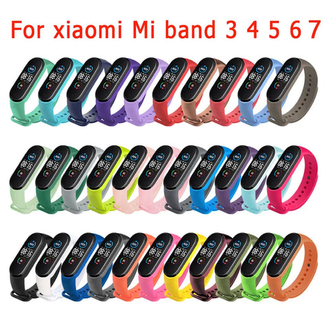 Upgrade Your Style: Xiaomi Mi Band 7-3 Soft Silicone Watch Strap - Sport Edition