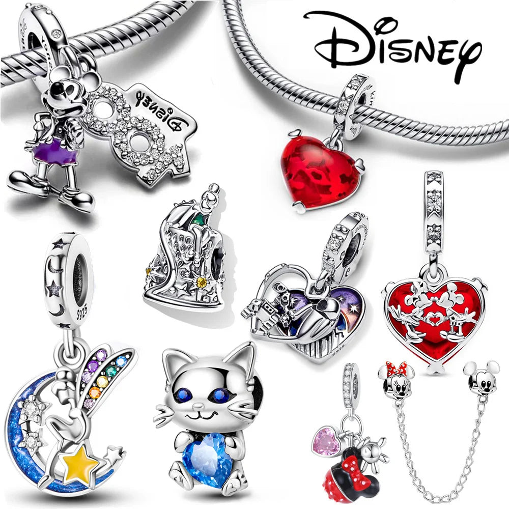 Upgrade Your Style with Disney Sterling Silver Charms - Perfect for Gifts!