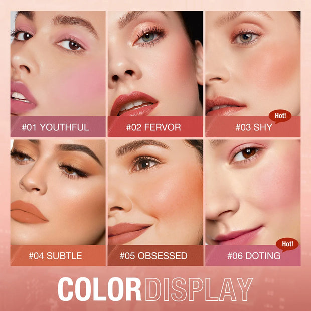 Get Ready in a Flash with O.TWO.O's 3-in-1 Lipstick Blush Stick - 6 Shades for All Skin Types