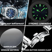 Upgrade Your Style with 2023 POEDAGAR Luxury Watch - Waterproof, Luminous, Stainless Steel - Limited Stock!