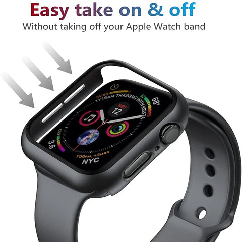 Protect Your Apple Watch with Our Glass+Cover Case - 50% Off Now!