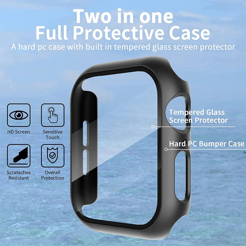 Protect Your Apple Watch with Our Glass+Cover Case - 50% Off Now!