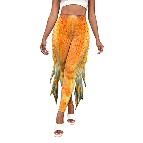 Make a Splash with NADANBAO Mermaid Printed Pants - Free Shipping!