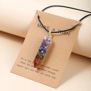 Unlock Your Inner Peace: Chakra Hexagram Crystal Necklace - Perfect for Yoga & Reiki Healing