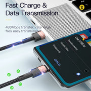 Charge Your Devices at Lightning Speed with Essager 7A USB-C Cable - 100W Fast Charging for Huawei, Samsung, OnePlus, and More!