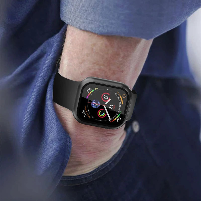 Protect Your Apple Watch with Our Glass+Cover Case - 50% Off Now!