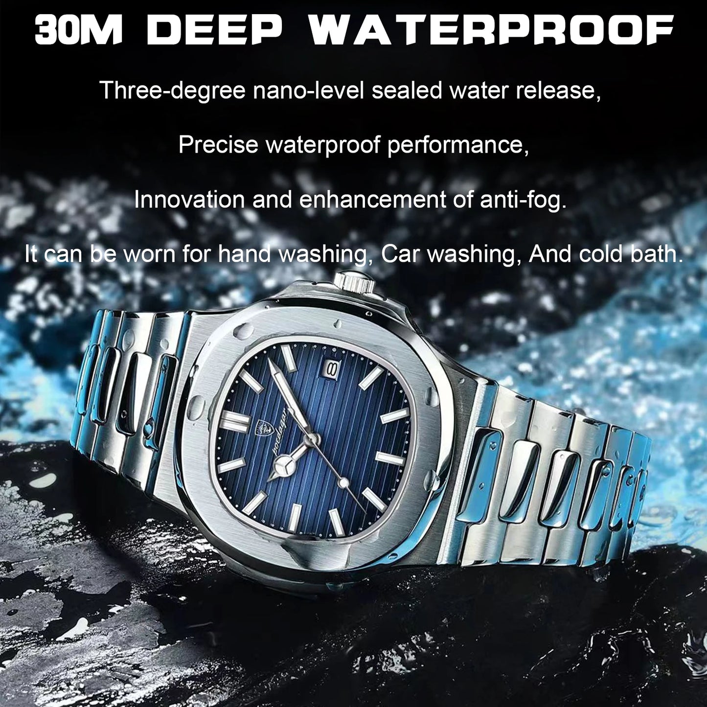 Upgrade Your Style with 2023 POEDAGAR Luxury Watch - Waterproof, Luminous, Stainless Steel - Limited Stock!