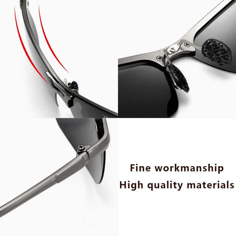 Photochromic Sunglasses Men Polarized Driving Chameleon Glasses Male Change Color Sun Glasses Day Night Vision Driver's Eyewear