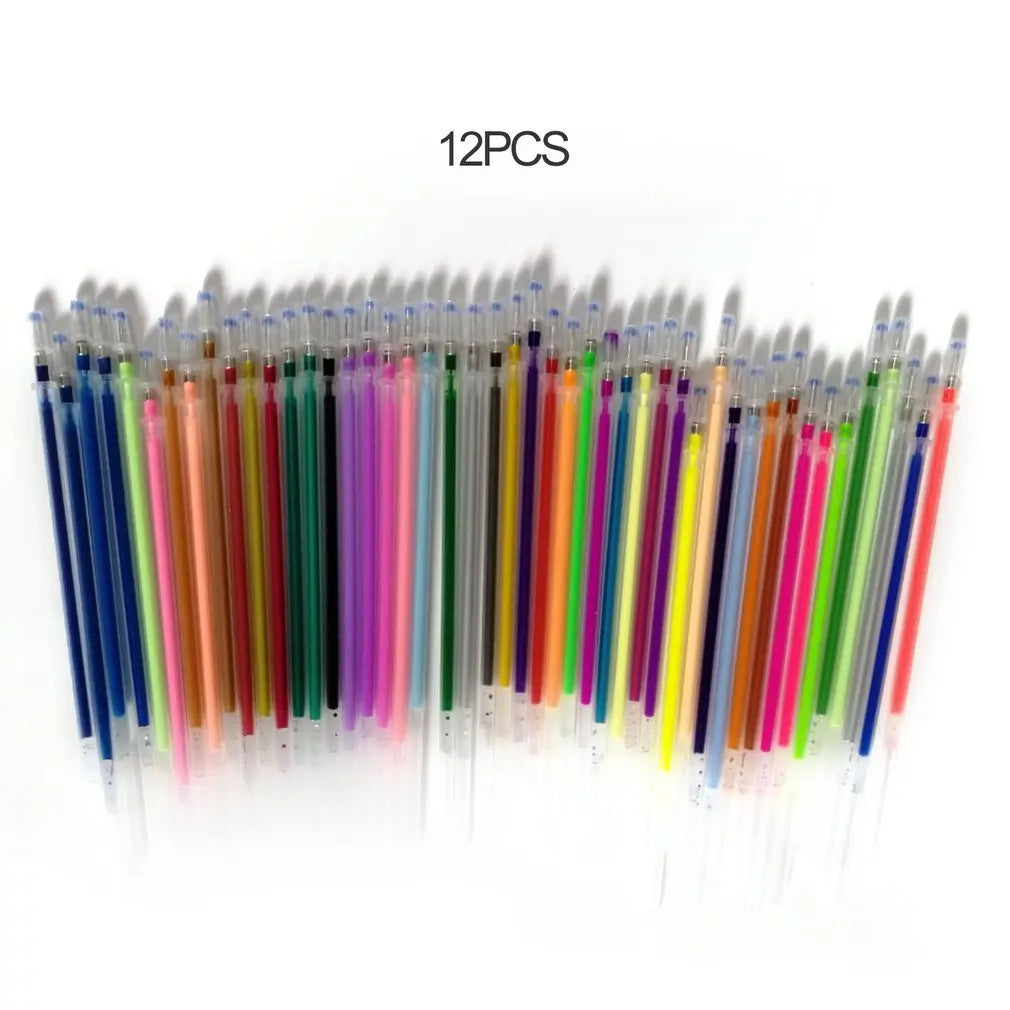 Unleash Your Creativity with ACEHE Colorful Gel Pen Refills - Choose from 12, 24, 36, or 48 Colors!
