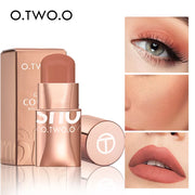 Get Ready in a Flash with O.TWO.O's 3-in-1 Lipstick Blush Stick - 6 Shades for All Skin Types