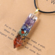 Unlock Your Inner Peace: Chakra Hexagram Crystal Necklace - Perfect for Yoga & Reiki Healing