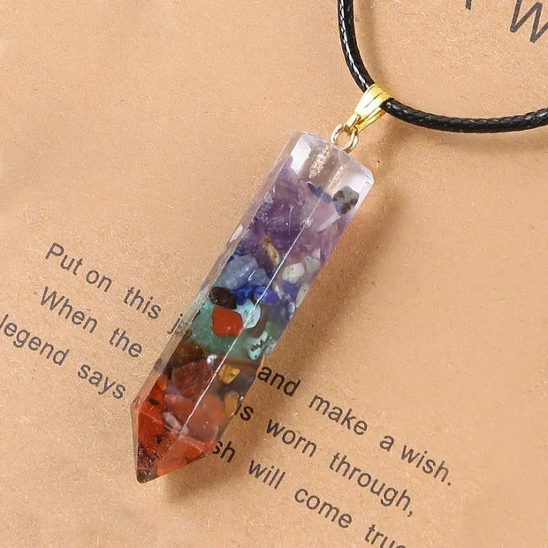 Unlock Your Inner Peace: Chakra Hexagram Crystal Necklace - Perfect for Yoga & Reiki Healing