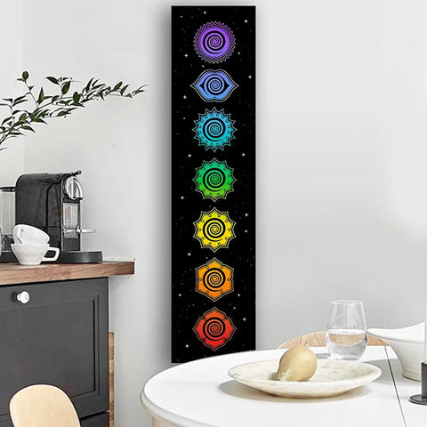 Transform Your Space with Our Cosmic Chakra Tapestry - Perfect for Meditation & Yoga!