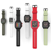 Upgrade Your Apple Watch with our Waterproof Silicone Band Case - Shockproof and Transparent!