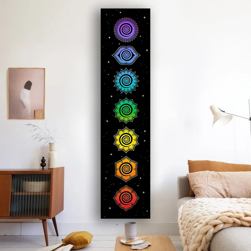 Transform Your Space with Our Cosmic Chakra Tapestry - Perfect for Meditation & Yoga!