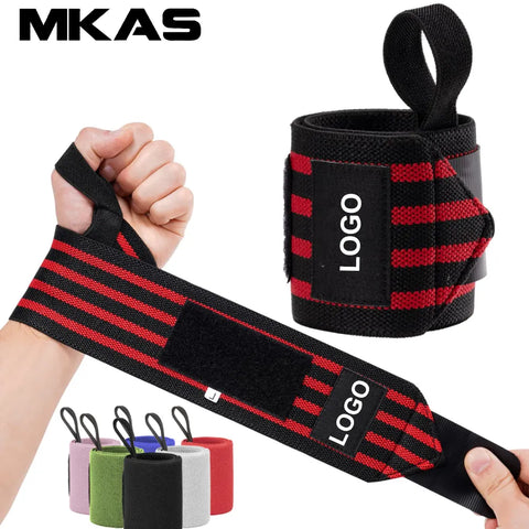 Unleash Your Workout Potential: Custom Logo Wrist Wraps for Weightlifting and Gym Training