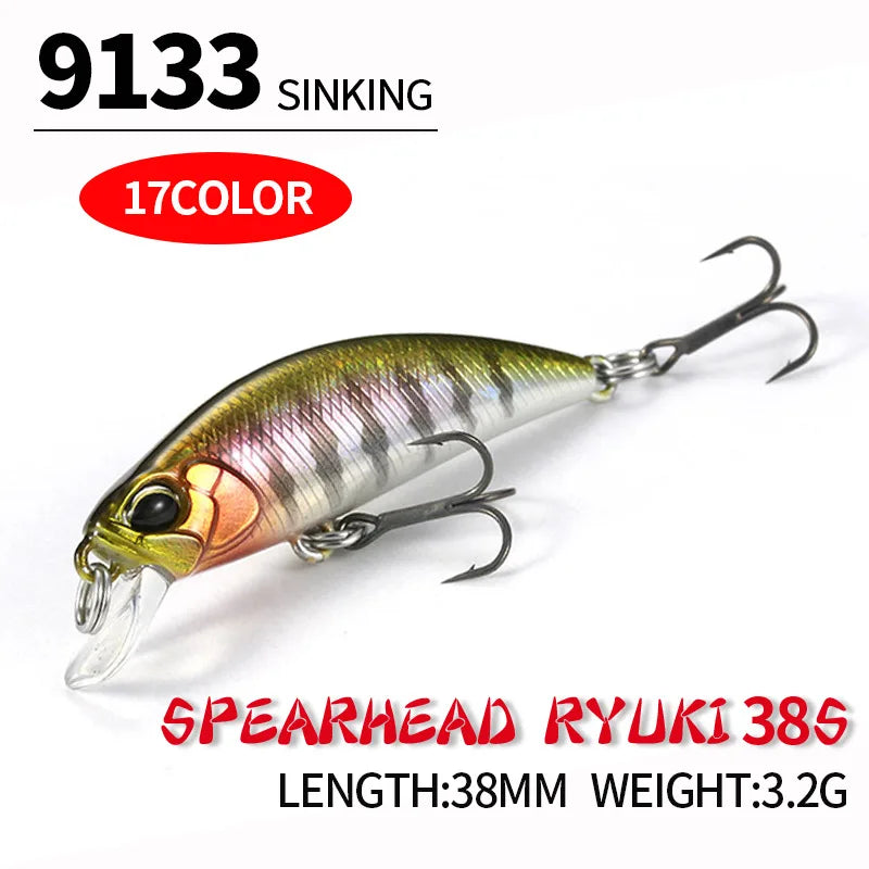 Ultimate 38Mm Mini Sinking Minnow Fishing Lure - Perfect for Trout, Bass, and Carp Fishing!