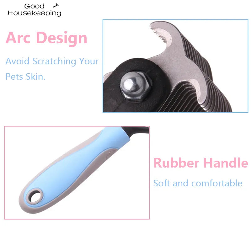 Say Goodbye to Pet Fur Knots with Our Double-Sided Grooming Comb - Fast Shipping Worldwide!