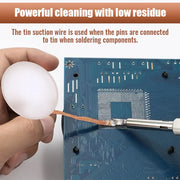 Effortlessly Remove Solder with Copper Desoldering Wick - 1.5-3.5mm Width