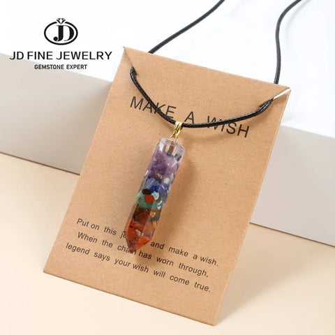 Unlock Your Inner Peace: Chakra Hexagram Crystal Necklace - Perfect for Yoga & Reiki Healing