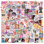 Empowerment Stickers: Feminist Girl Power for Laptop, Skateboard, Luggage - 100pcs