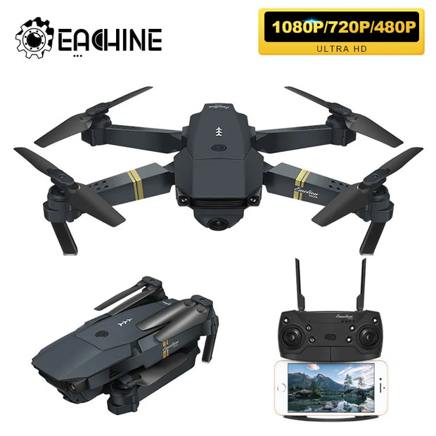 Experience High-Flying Fun with Eachine E58 Foldable RC Quadcopter Drone - HD Camera, Altitude Hold, Real-Time FPV