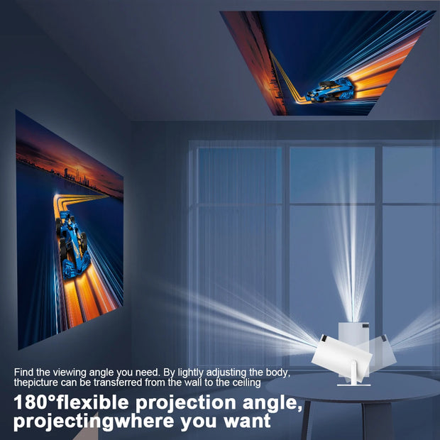 Upgrade Your Viewing Experience with Transpeed 4K Android 11 Projector - WiFi6, 260 ANSI, Dual Wifi, BT5.0