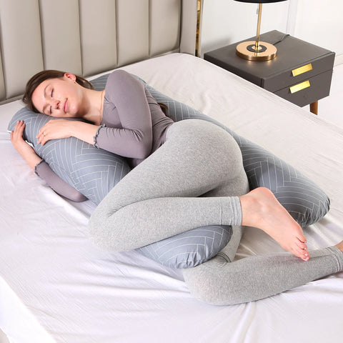 Ultimate Pregnancy Pillow for Cozy Sleep - Relieves Discomfort, Supports Body - Machine Washable