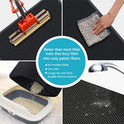 Say Goodbye to Messy Litter Boxes with Our Waterproof Cat Litter Mat - Non-Slip, Easy to Clean, and Gift-Ready!